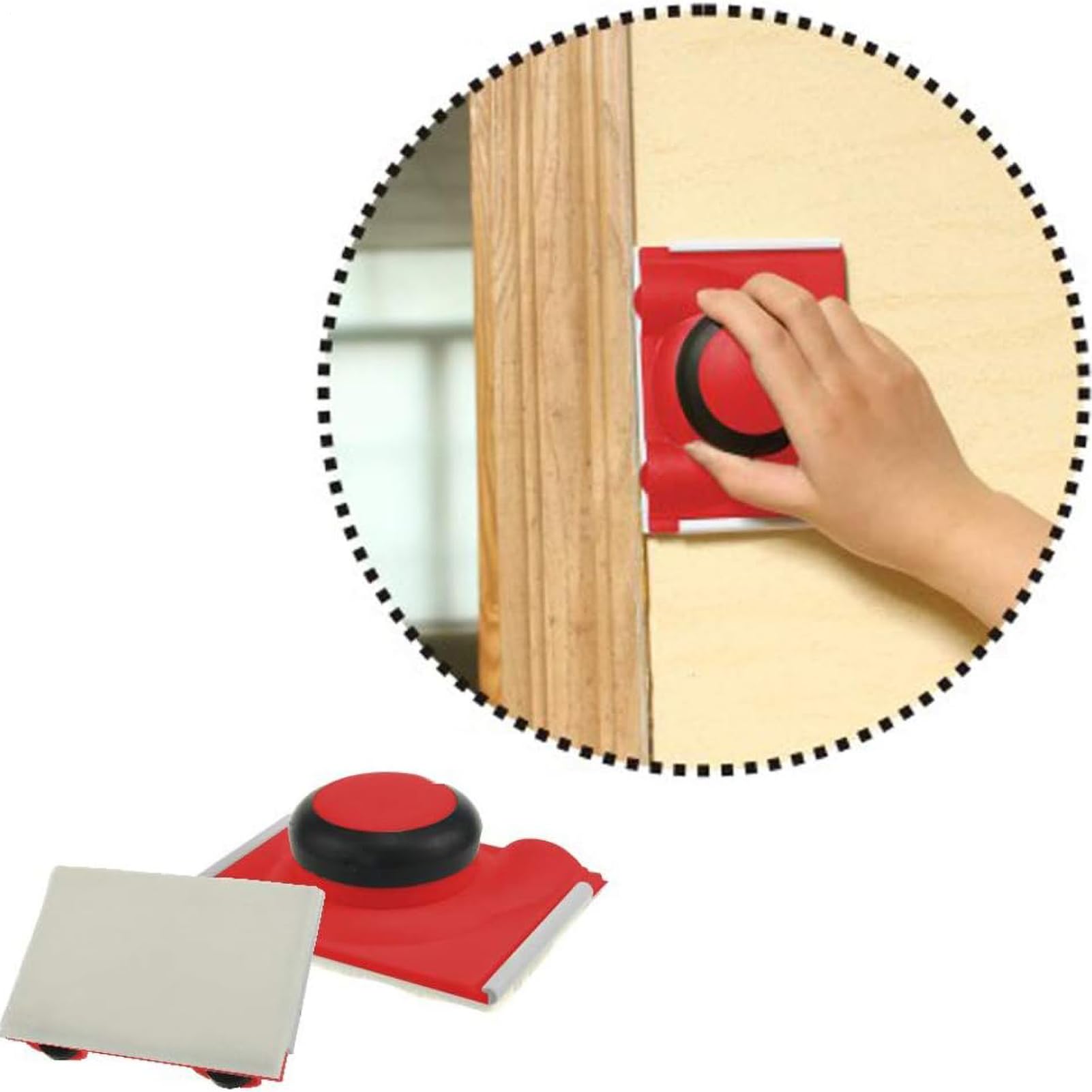 Paint -Storey – Pennello Edger con pad Retouching | Pittore angolare, contenitore per vernice, tampone per vernice dai bordi delle pareti, pennello per pareti angolari e soffitti