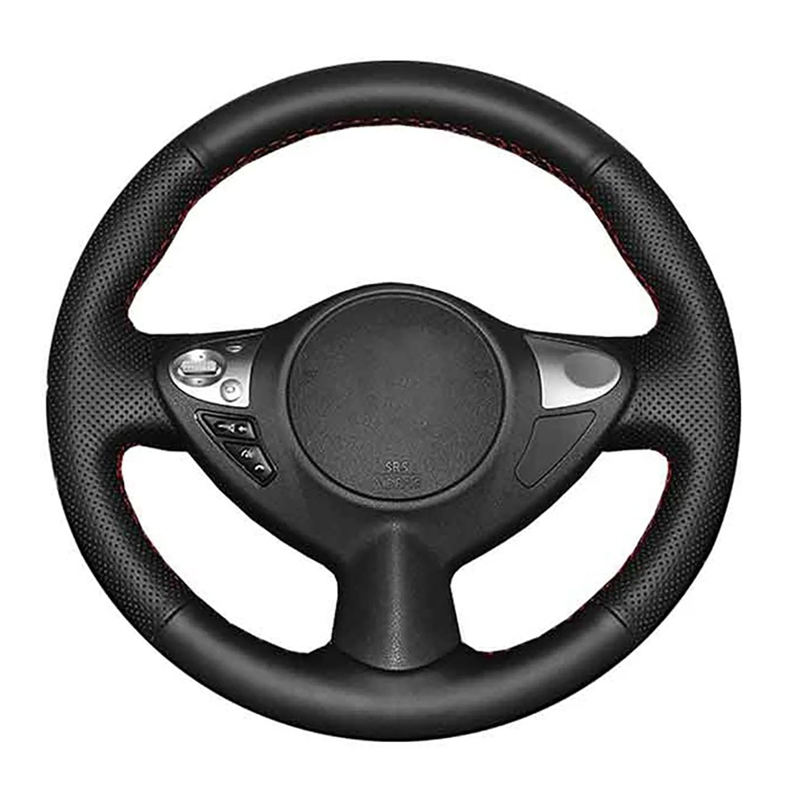 Pokrowiec na kierownicę samochodową czarny skórzany oplot kierownicy, Dla Infiniti FX FX35 FX37 FX50, Dla Nissana Juke Maxima Sentra 2009-2014