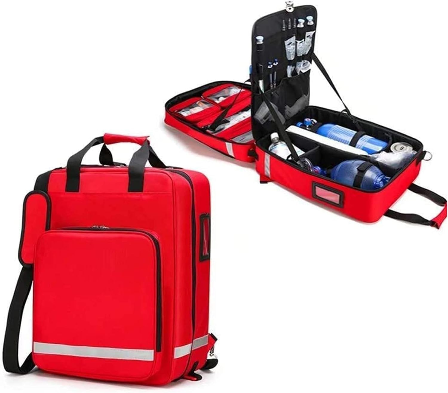 Trauma-Tasche Für Notfallhelfer, Multifunktionaler Erste-Hilfe-Rucksack, Wasserdichte Erste-Hilfe-Notfalltasche Aus Oxford-Stoff Mit Internen Trennwänden, Geeignet Für Outdoor, Reisen, Camping ( Color
