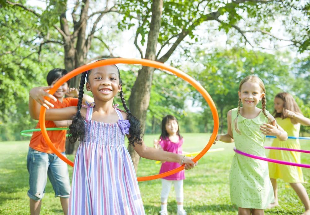 Fitfix® SNAP Push Button Joint Hula Hoop Exercise Ring for Fitness | Hula Hoop for Boys,Girls, Kids and Adults (Multi Color) (26 inch Diameter, Pack of 1 Pcs)- Includes Carry Bag for Easy Portability