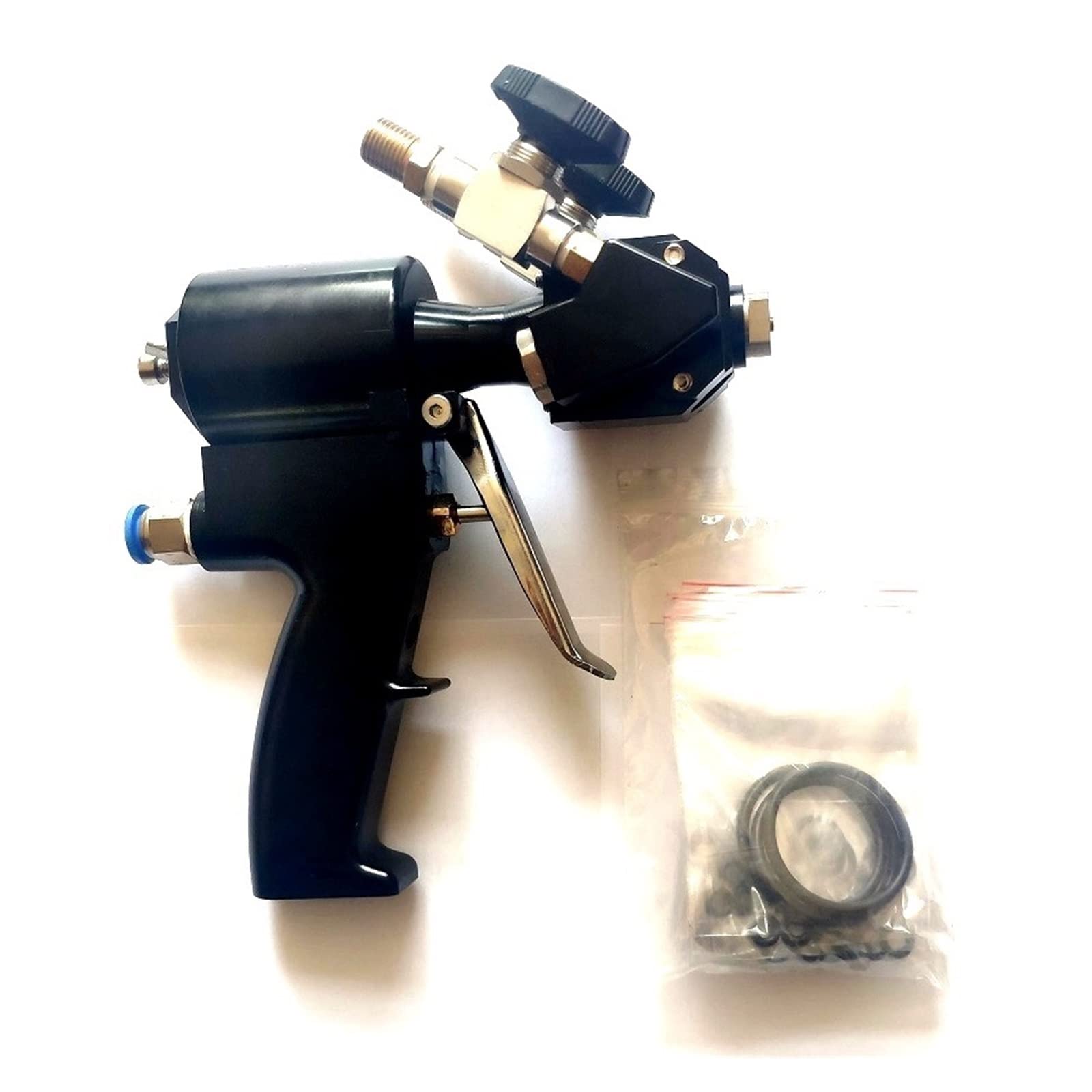 Pistola rociadora de espuma de poliuretano y poliurea, actualización P2, herramientas de rociador de purga de aire con bolsa de accesorios