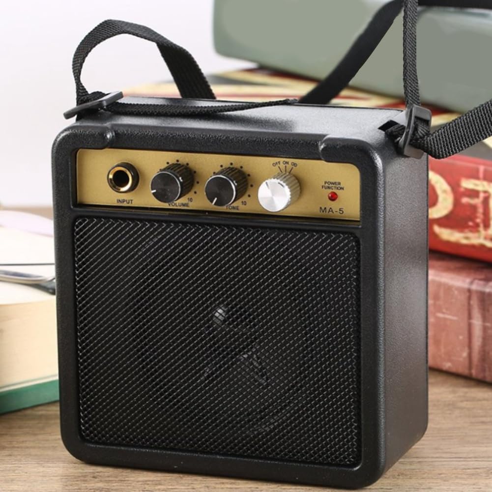 Amplificador de guitarra de 5 W con clip trasero para altavoz, accesorios de guitarra para guitarra eléctrica acústica
