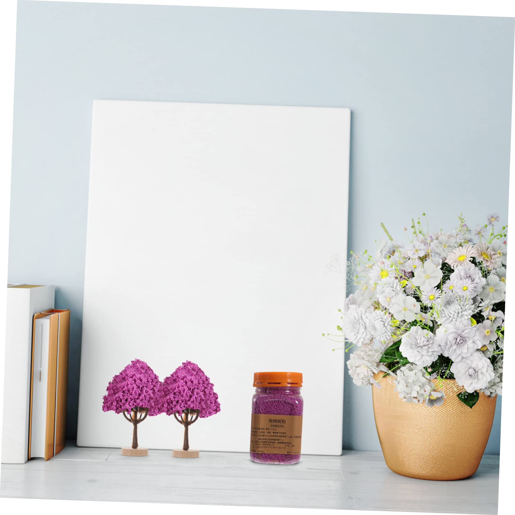 Happyyami 400ml Artificial Sponge Tree Powder No Daily Care Realistic Super Moss Scatter Ideal for Miniature Garden Model Train Layouts and DIY Scenery