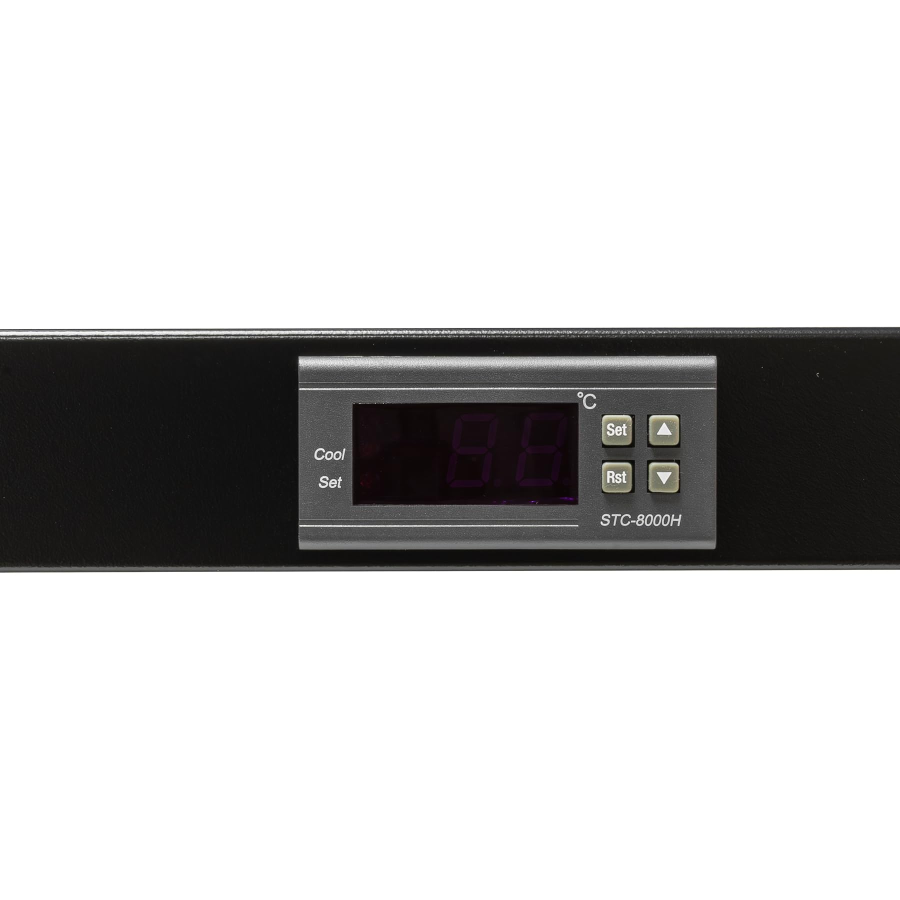 Aiten Data Termostato Digital con 4 Ventiladores 1U para Armario Rack Negro