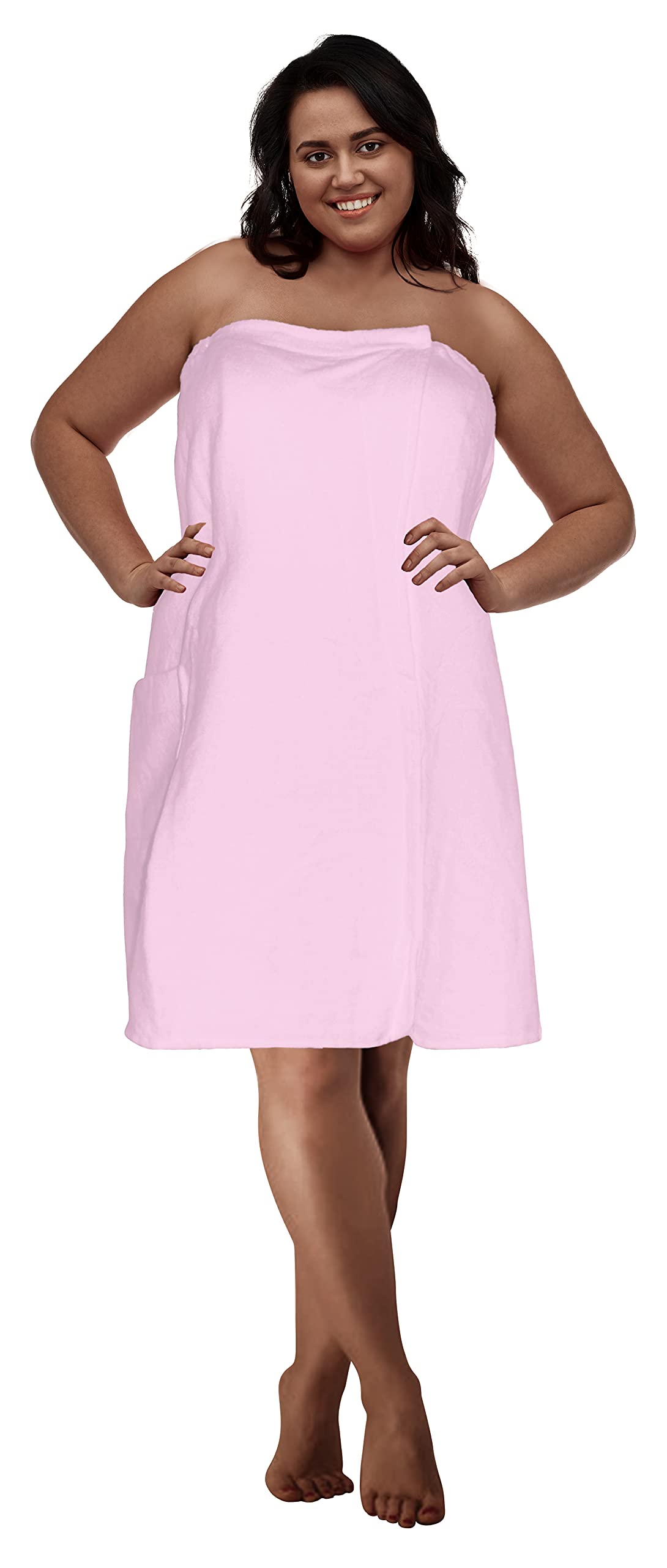 Plus Size Spa Wrap - Luxury Cotton Velour -7 Plus Size Spa Wrap - Luxury Cotton Velour -7