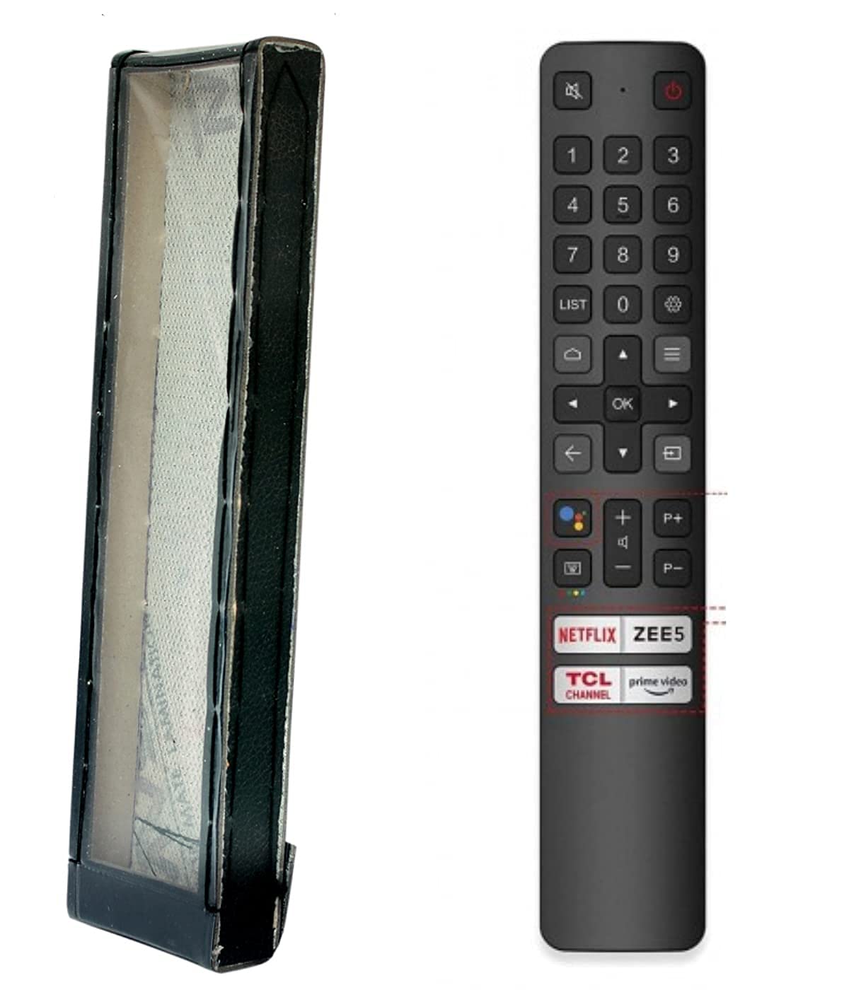 Protective Cover for TCL Smart LED Remote Control,PU Leather Cover Holder (Before Placing Order,Please Check The Product Dimensions)
