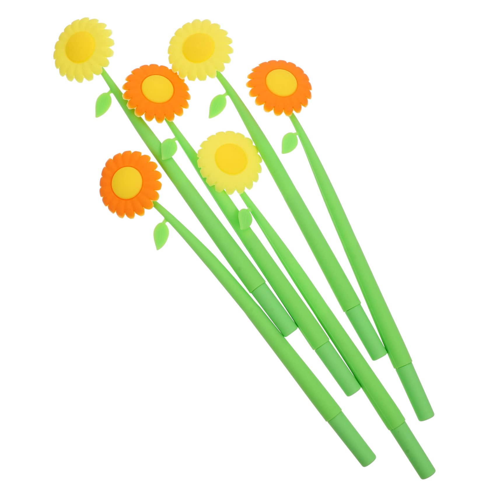 Didiseaon 12 Pz Penna in Silicone Girasole Penne Da Ufficio Penna Gel a Punta Fine Penne Da Scrittura a Sfera Cancelleria Creativa Per Bambini Penne Neutre Ad Ago Gel Di Silice