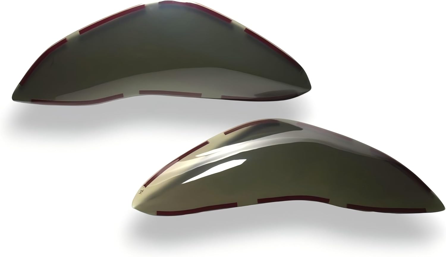 Smoked Acrylic Light Covers for Tesla Model 3 (2016-2023) & Model Y (2021+) (Head Light Covers)
