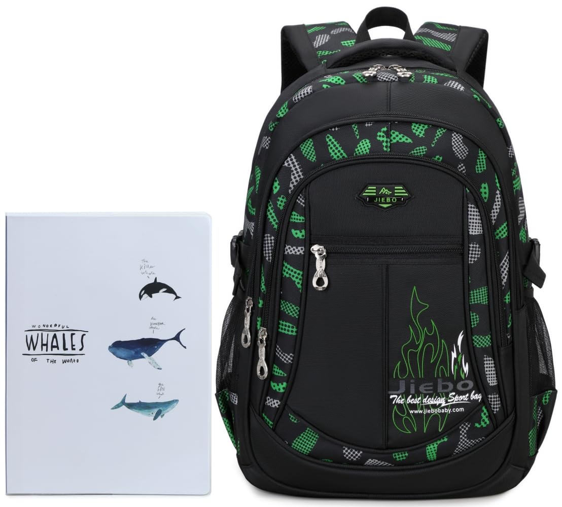 Rucksack für Jungen, Schulranzen-Set für Kinder, Büchertasche, strapazierfähig, Teenager, Studenten, Taschen für Teenager, wasserdicht
