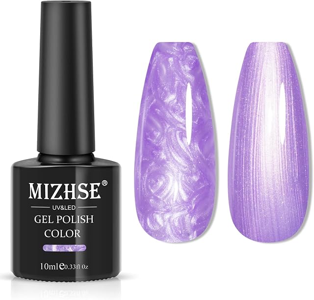 MIZHSE Pearl Gel Nail Polish for UV Nail Lamp Purpel LED lakier żelowy lakier do paznokci Soak Off lampa UV LED DIY studio paznokci