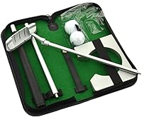Vista 3 de Neon Executive Gift Portable Golf Putter Set Kit with Ball Hole-Cup for Travel Indoor Golf Putting Practice