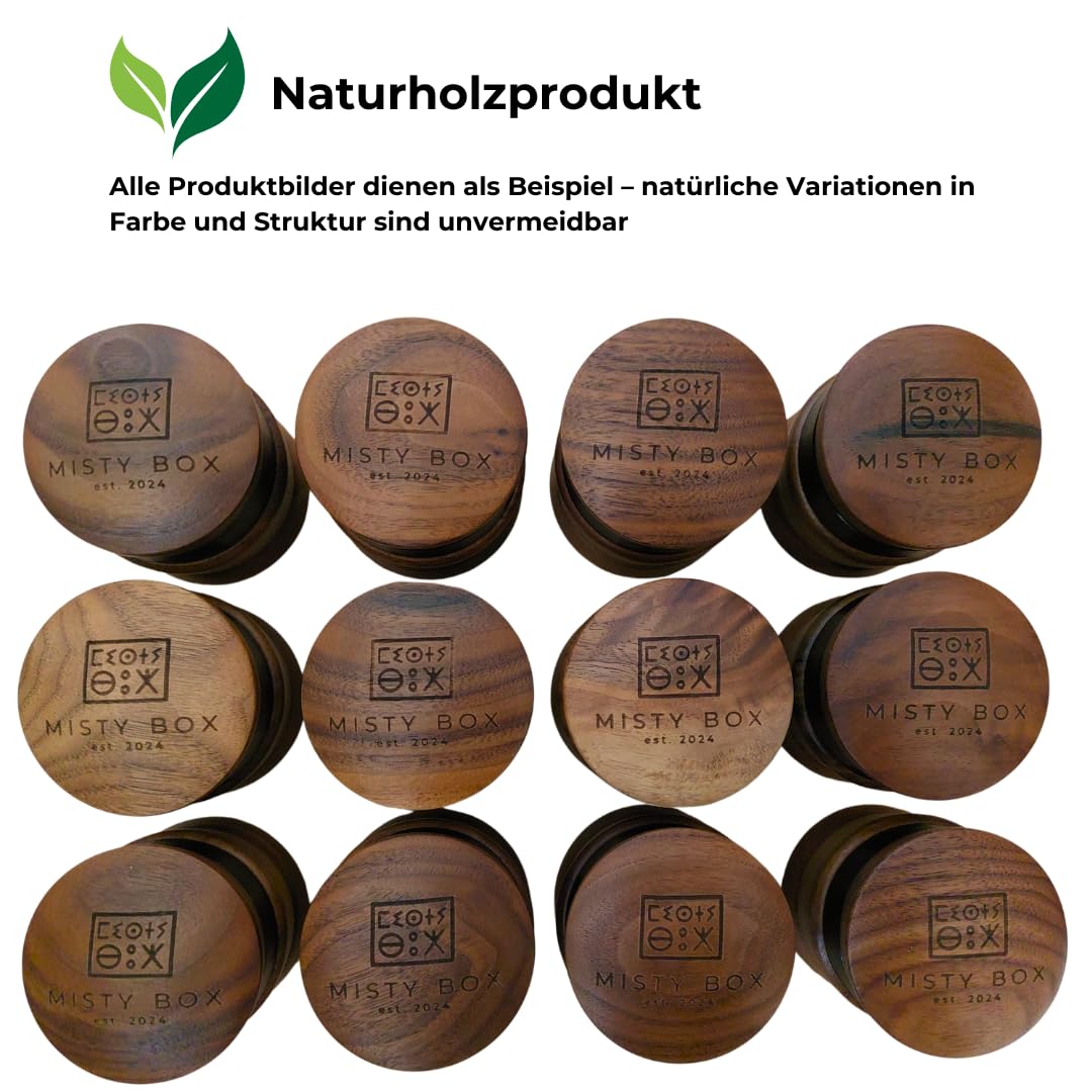 Premium Grinder, 4-teiliger Crusher aus edlem Holz | robuster und langlebiger 67mm Holzgrinder | ideal als Geschenk
