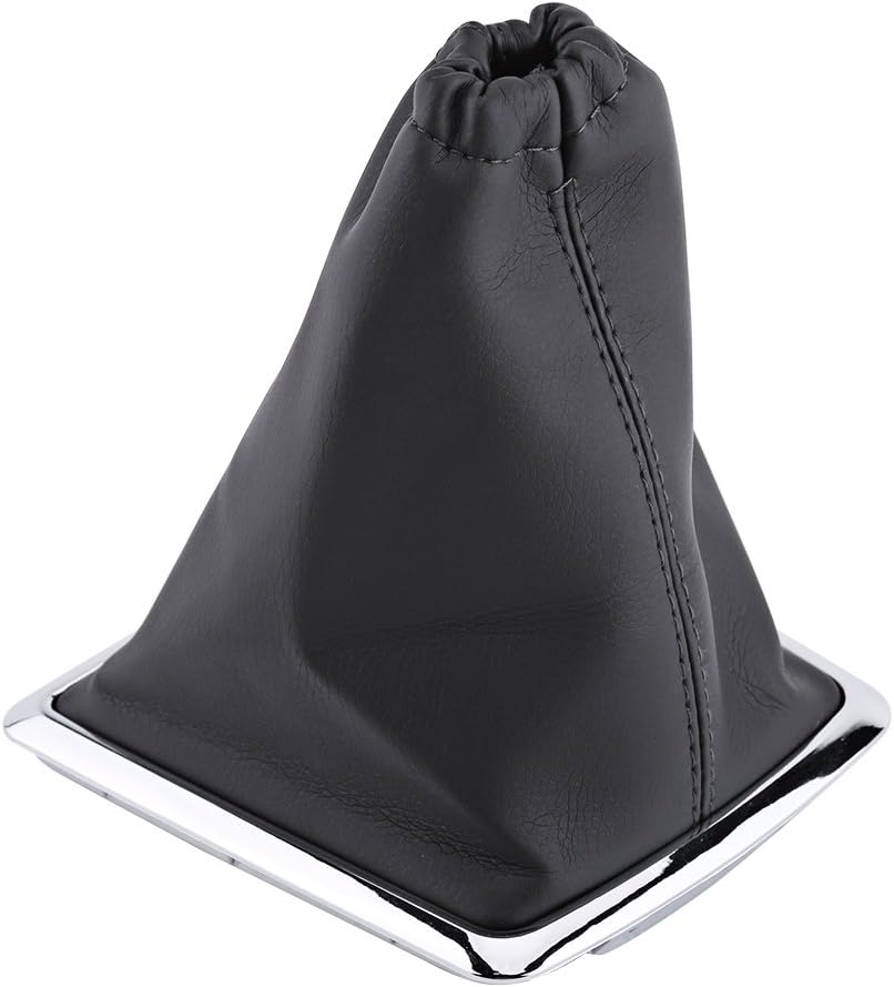 Auto Schakelhendel Voor Ford Voor Focus MK2 2005-2012 5/6 Speed ​​ Versnellingspook Pookknop & Dust Boot Cover Hendel Lederen Auto Adapter Vervanging Schakelpook Knoppen (Color : 5 speed white