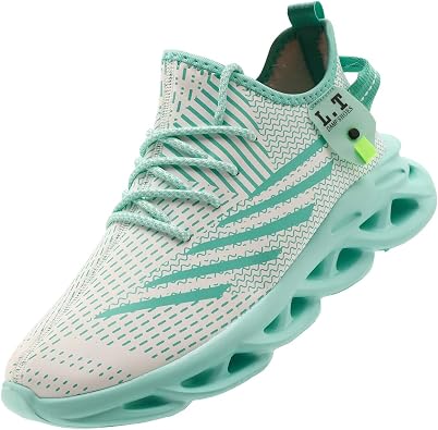 Mens Running Shoes Slip On Gym Tennis Sneakers Lightweight Non Slip Walking Shoes Breathable Comfortable Casual Fashion Mesh Footwear