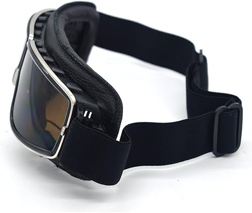 Miniatura 4 de evomosa Gafas de Motocicleta Vintage Antiarañazos Gafas de Scooter Esquí para Hombres Mujeres Adultos