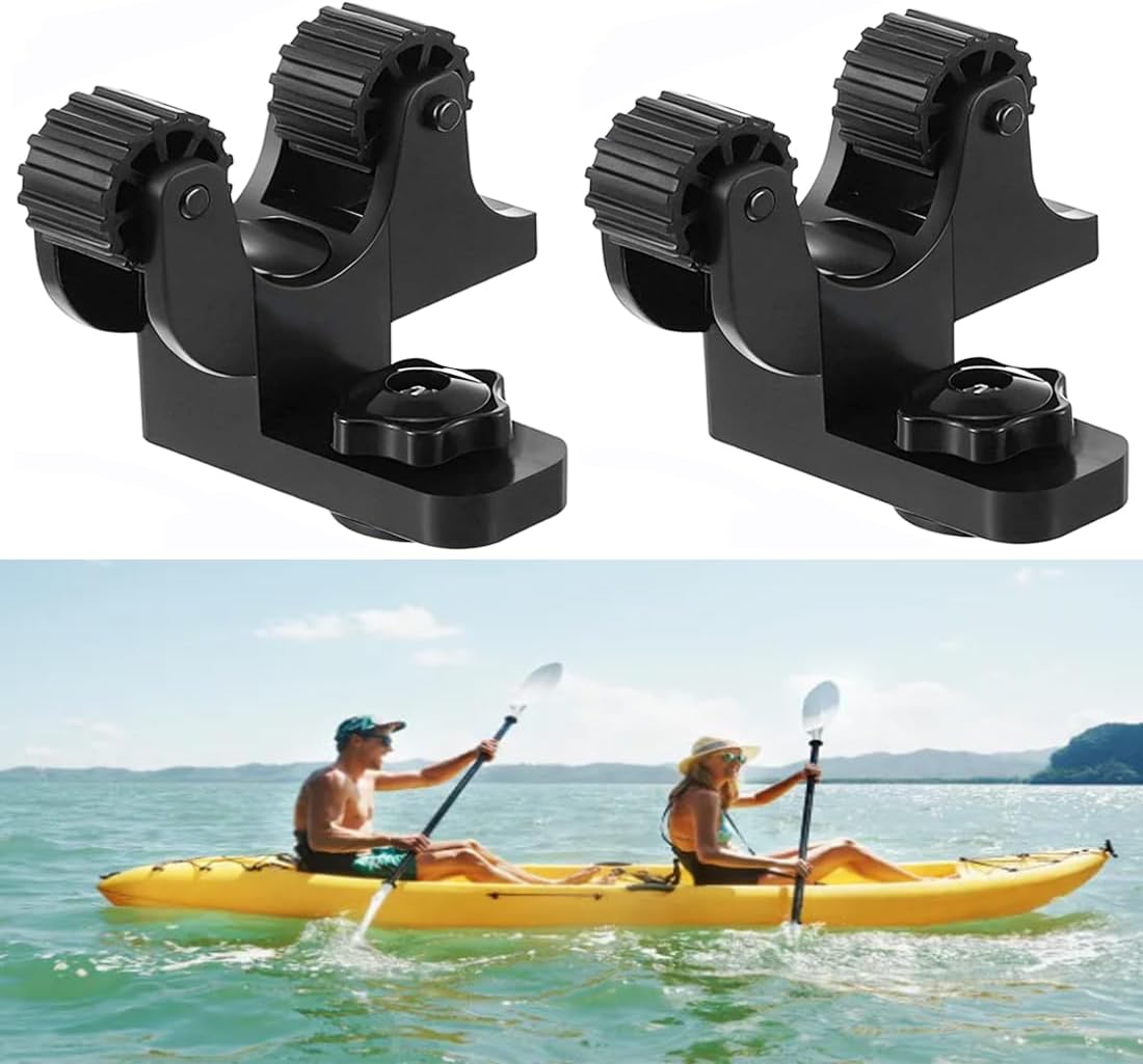 TRASUN Kayak Paddle Holder, 2Pcs Kayak Oar Holder for