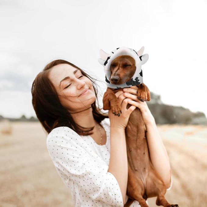 Gorro de Vaca para Perros ABOOFAN - Disfraz Fiesta miniatura 7