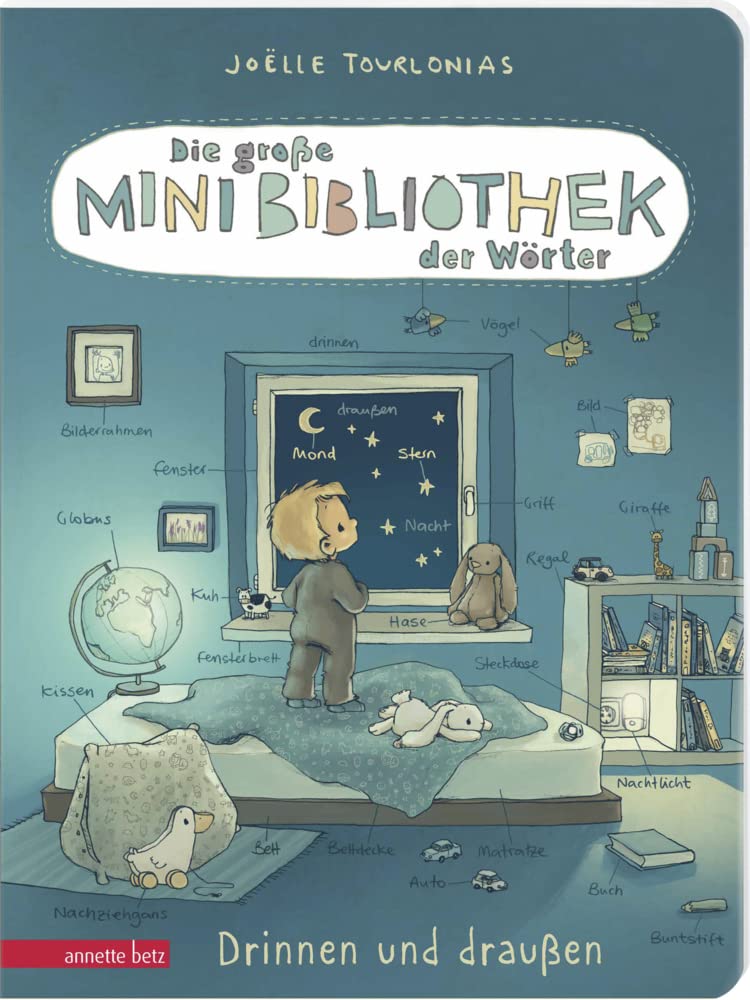 Die große Mini-Bibliothek der Wörter - Drinnen und draußen Pappbilderbuch (Die große Mini-Bibliothek der Wörter), 1 Einheit