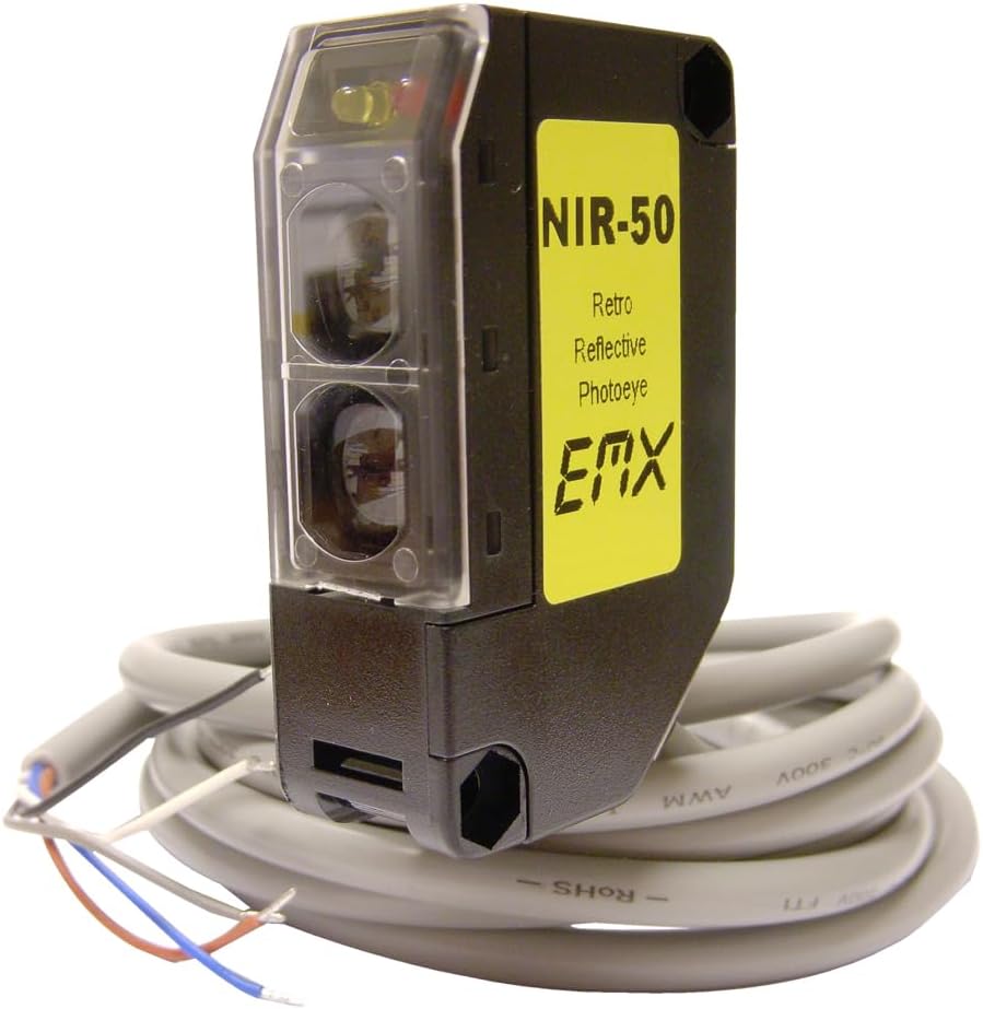 EMX NIR-50 Retroreflective Photoeye Kit 30 ft Range IP66 12-240VDC 24-240VAC