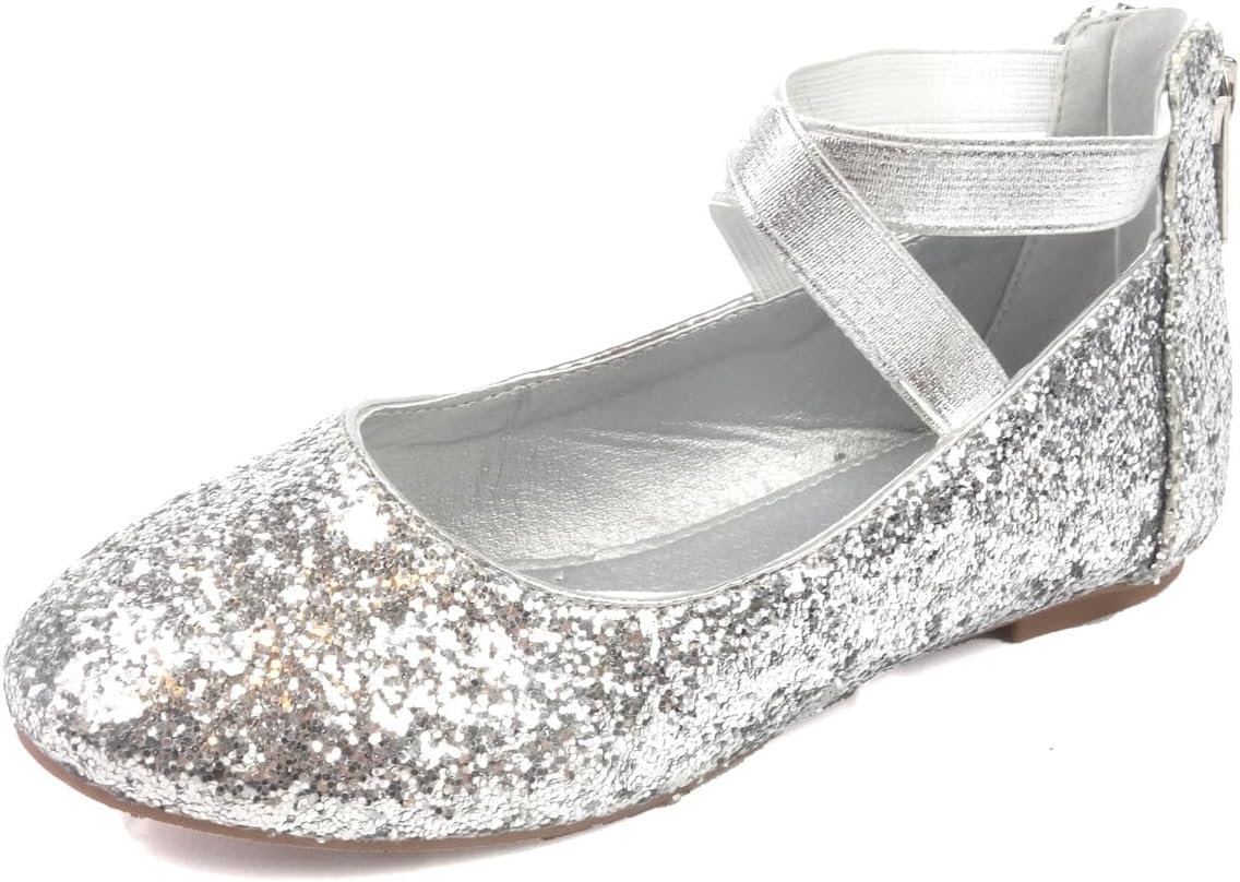 Nova Utopia Toddler Little Girls Dress Ballet Mary Jane Bow Flat Shoes