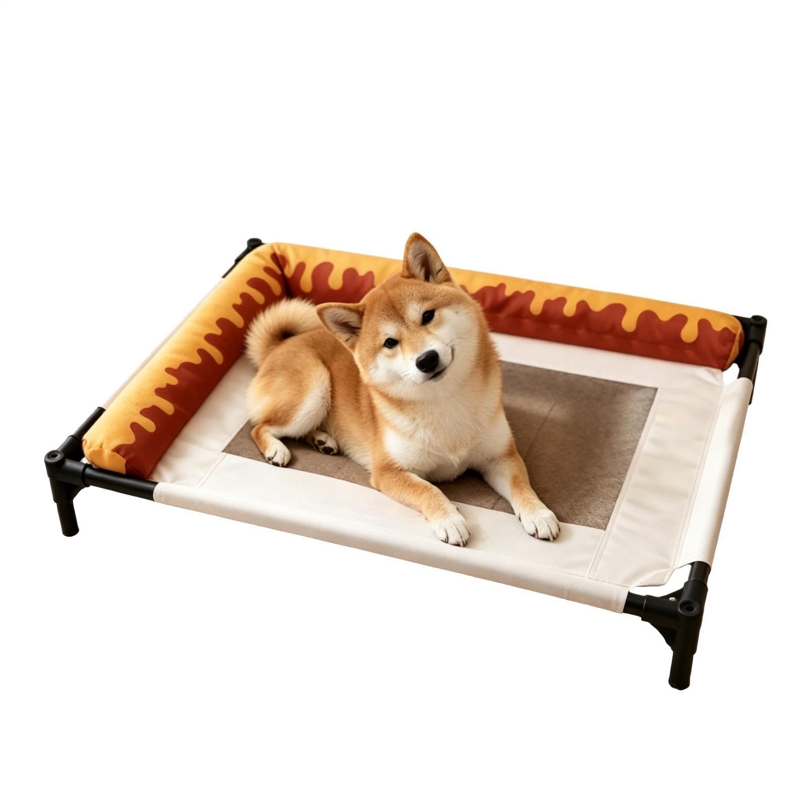 Coussin de repos en forme de L avec lit surélevé pour chat et chien de grande qualité