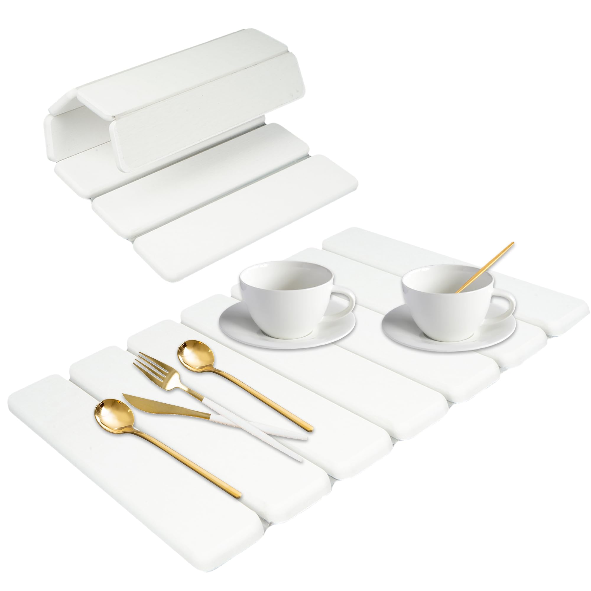rloao Stone Drying Mat Kitchen, Quick Dry Stone Dish Drying Mat 40 x 30cm