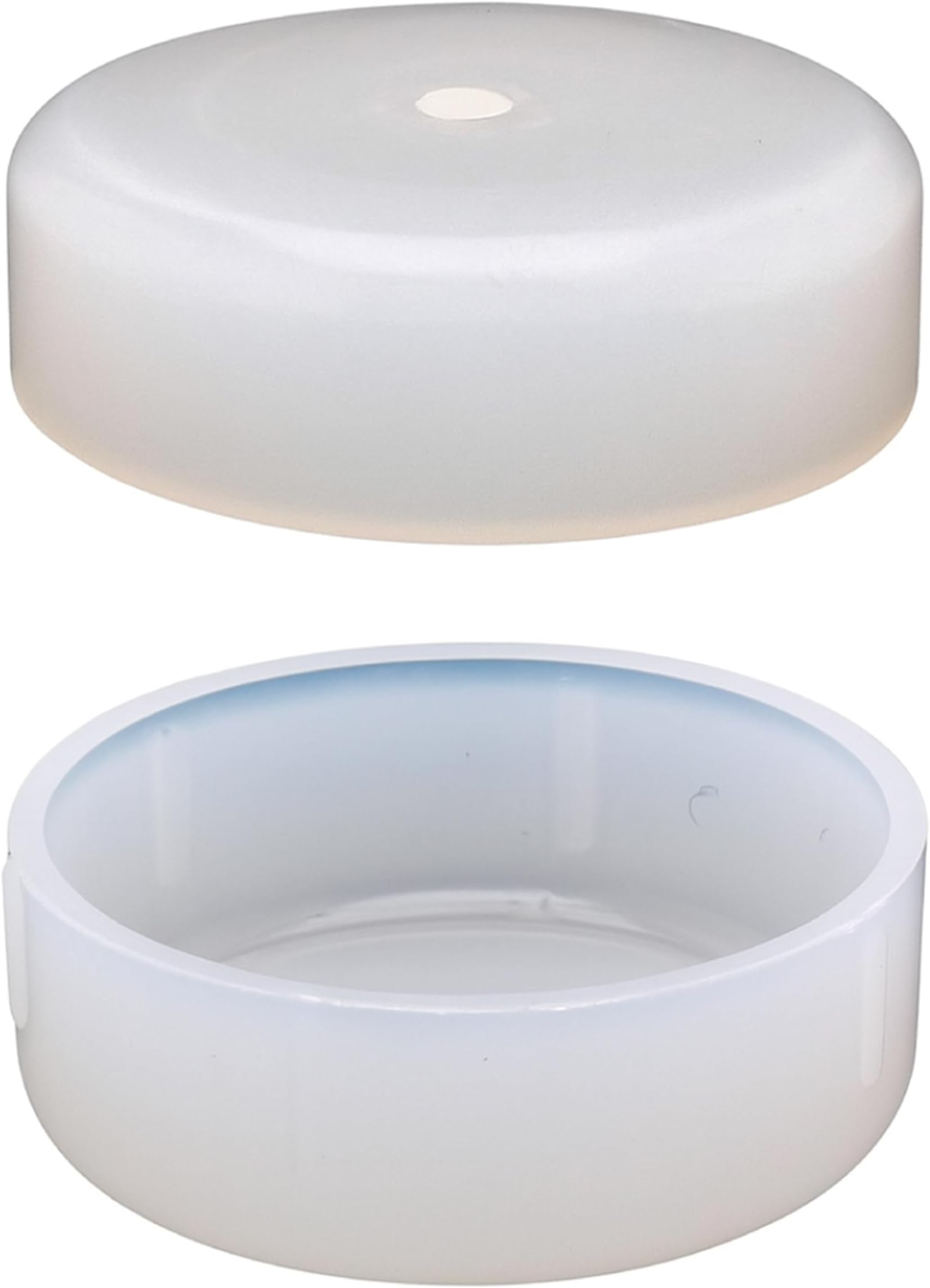 1-1/4" Deluxe Wrought Iron Patio Furniture Feet Glides, Round Plastic Chair Leg Caps, Floor Protector for Chairs, Pack of 25, White