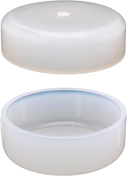 1-1/4" Wrought Iron Chair Glides, Fits 1-1/4" Inside Diameter, Chair Leg Floor Protectors for Patio Furniture, White, Pack of 25