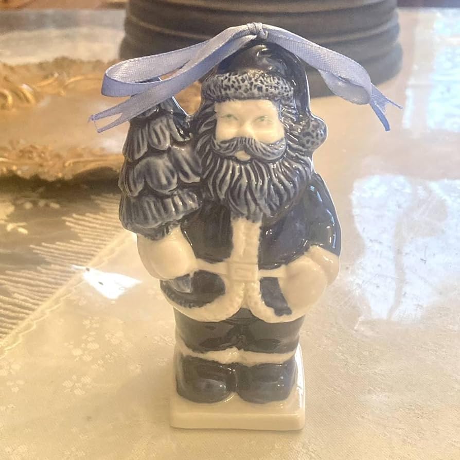サンタクロース 置物 陶器製 サンタクロース オブジェ レザーサンタM 置物 陶器製品