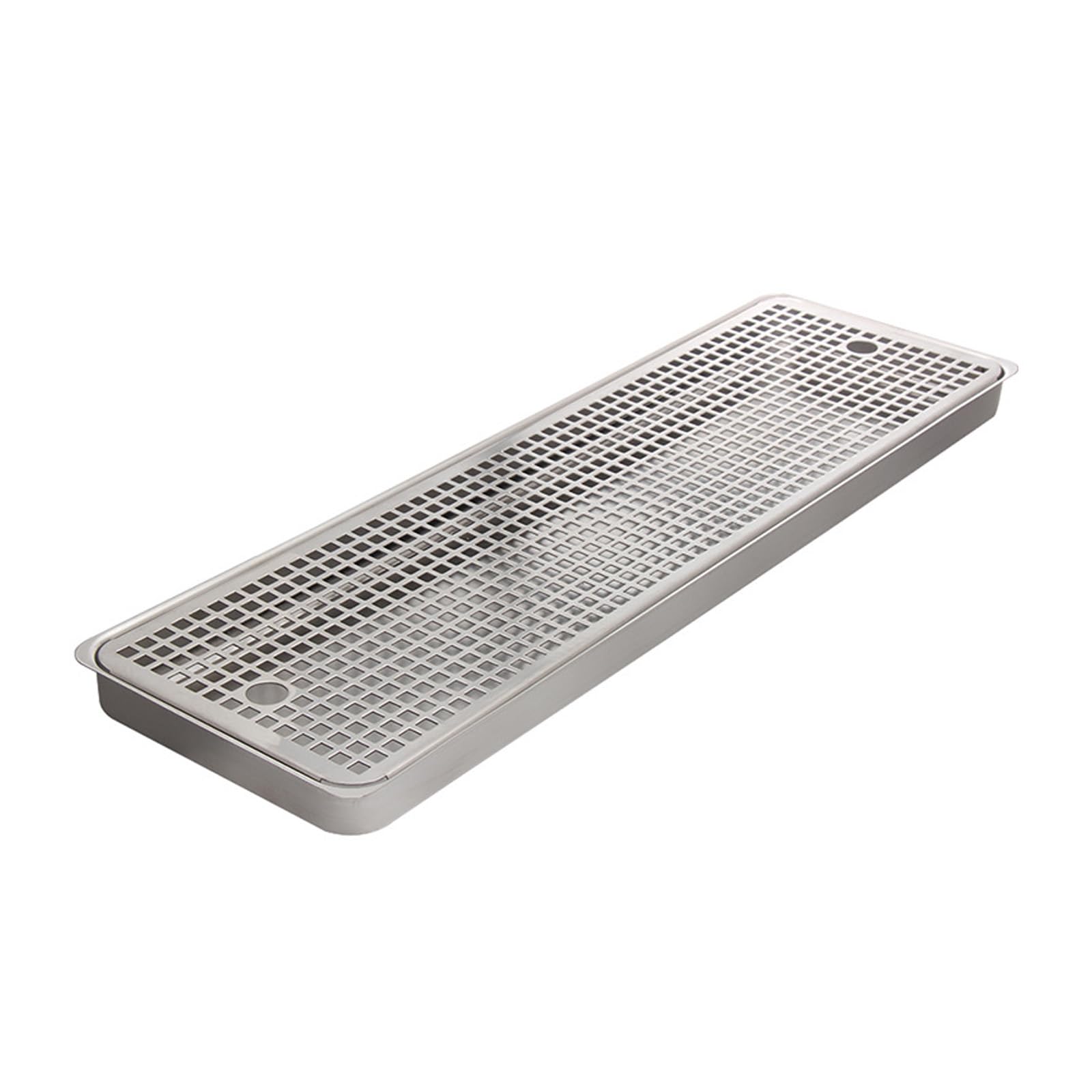Vassoio di raccolta per birra in acciaio inox, 30 cm, vassoio di scarico rettangolare per baristi, ideale per caffè, bar e campeggio, vassoio per l'acqua, 50 cm di lunghezza