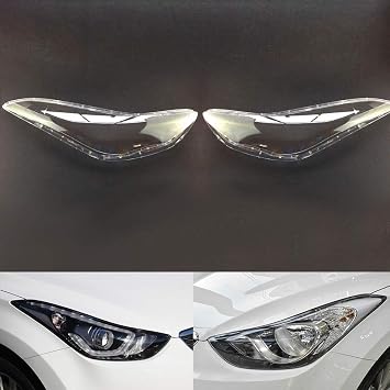 Car Headlight Lens Cover Replacement for 2012-2015 Hyundai Elantra Avante
