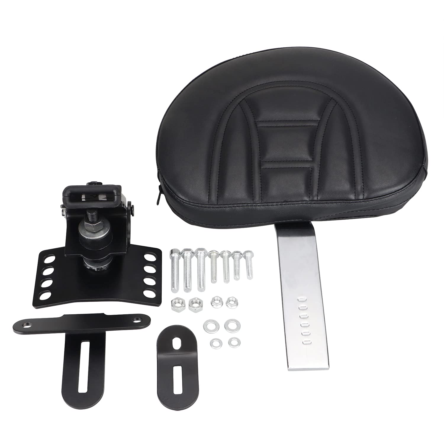 Dossier de pilote de pilote réglable pour moto Dossier de pilote enfichable avec Kits de montage Pour Harley Touring Road King/Street Glide/Road Glide/Electra Glide 1997-2017