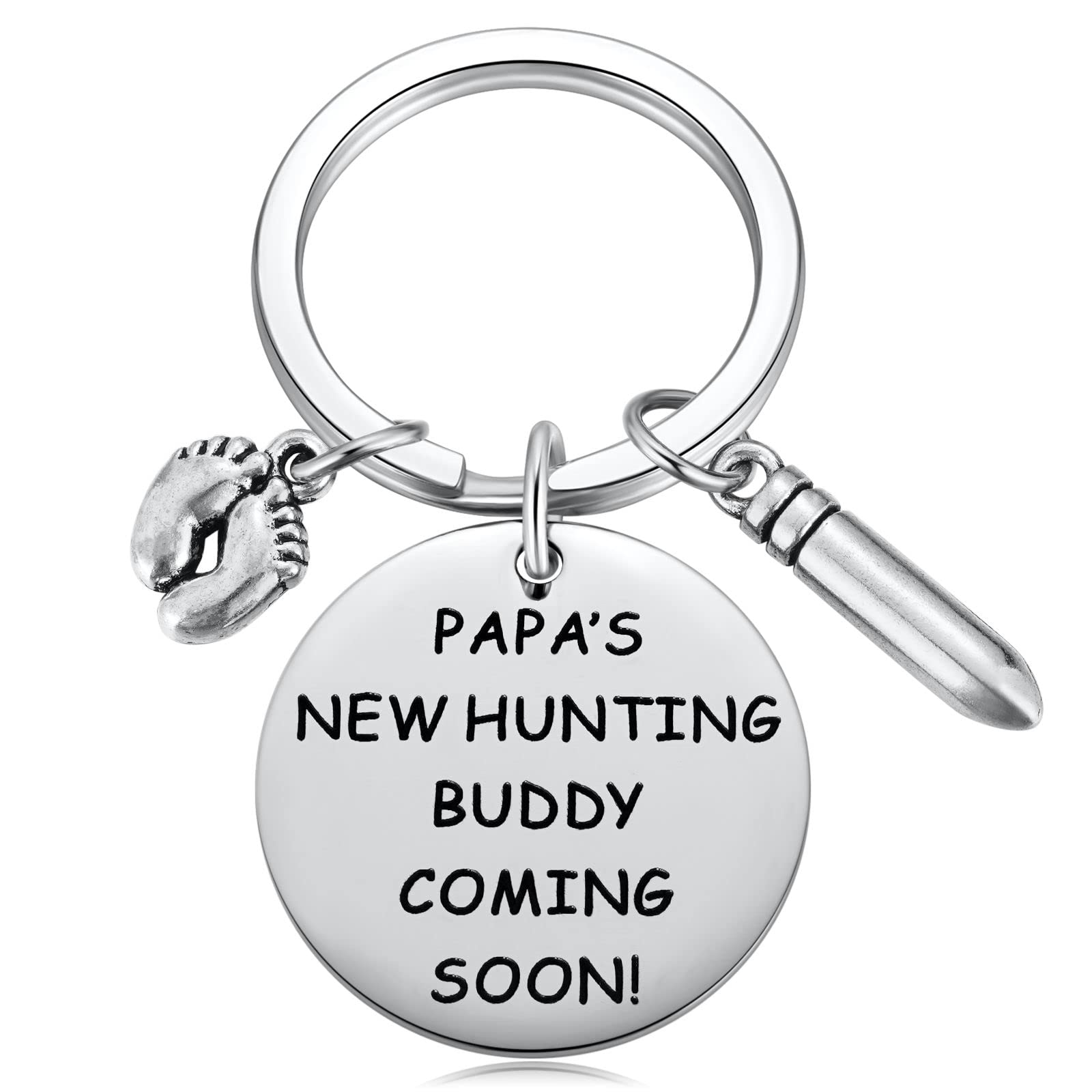 KvekstioNew Grandpa Keychains Gifts, Father's Day Keyring Present for New Father, Birth Announcement Gift for Father, New Baby Reveal for Grandpa-to-be, Metal, not known