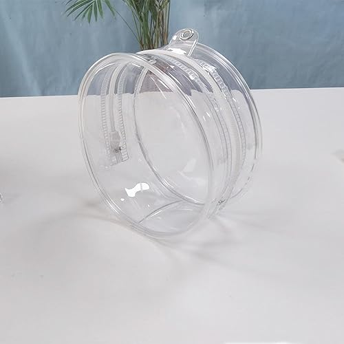 Bolsa de exhibición redonda modelo con llavero de almacenamiento de figuras de PVC transparente, caja ciega para colgar, bolsa de exhibición para