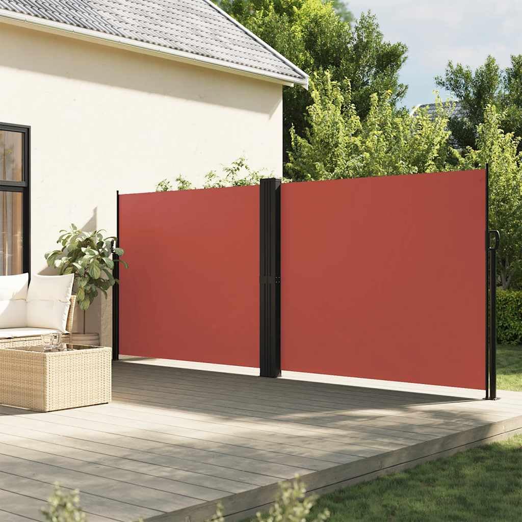 Store latéral coupe-vent et anti-UV 180 x 1200 cm avec cadre en acier résistant