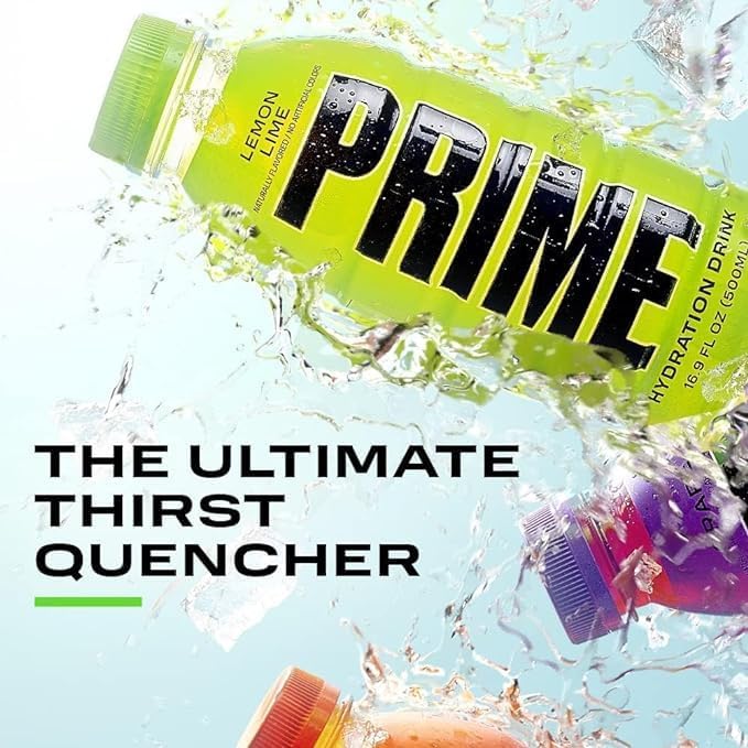 Image of CELEBRINO Prime Hydrating Drink Sports Beverage Lemon Lime Flavour 500 Ml