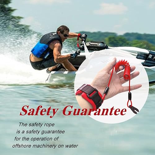 Miniatura 6 de Cordón de seguridad Stop Kill Jet Ski Accesorios para Yamaha Jet Ski WaveRunner WaveVenture WaveRaider WaveJammer WaveBlaster FX140, cable de
