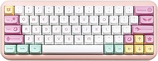 Cmokifuly Pink Keycaps XDA Profile Keycaps Custom Keycaps for Mechanical Keyboard,143 Keys PBT Keycaps Dye Sublimation Cute Kawaii Keycaps (Pink)