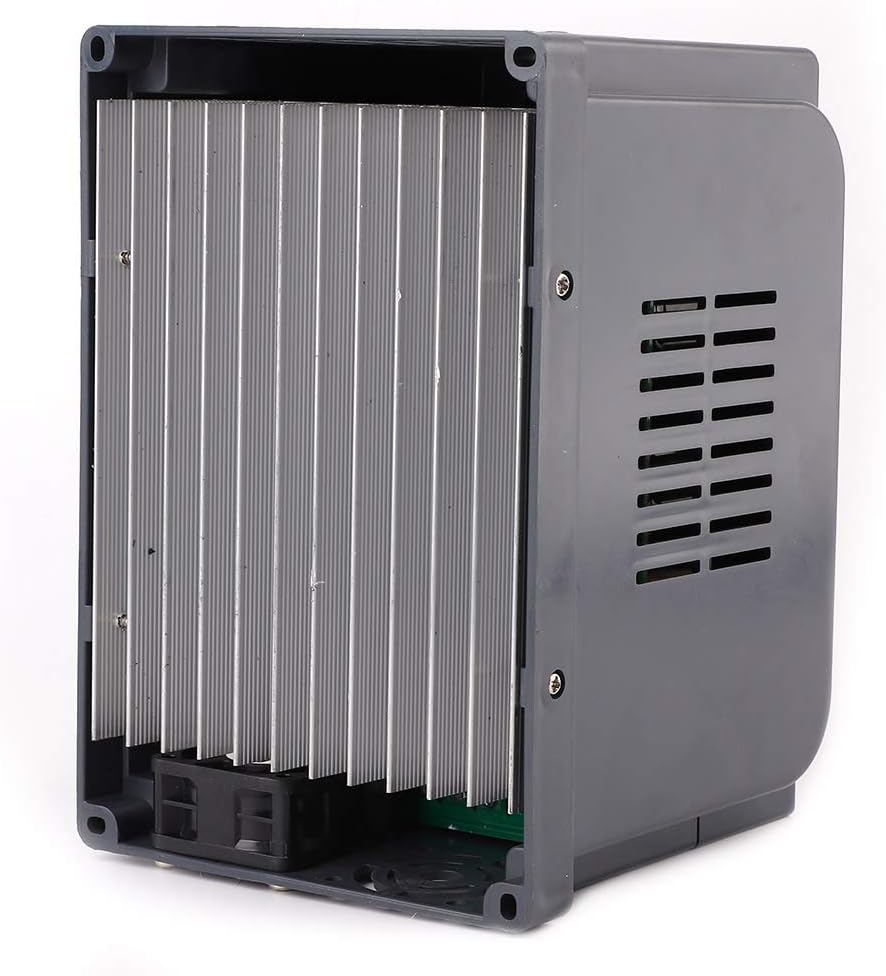 Oumefar VFD Variable Frequency Drive, 1-Phase 220V Input 3-Phase 380V Output 1.5KW Flame-Retardant Shell High Speed Controller, Motor Speed Controller