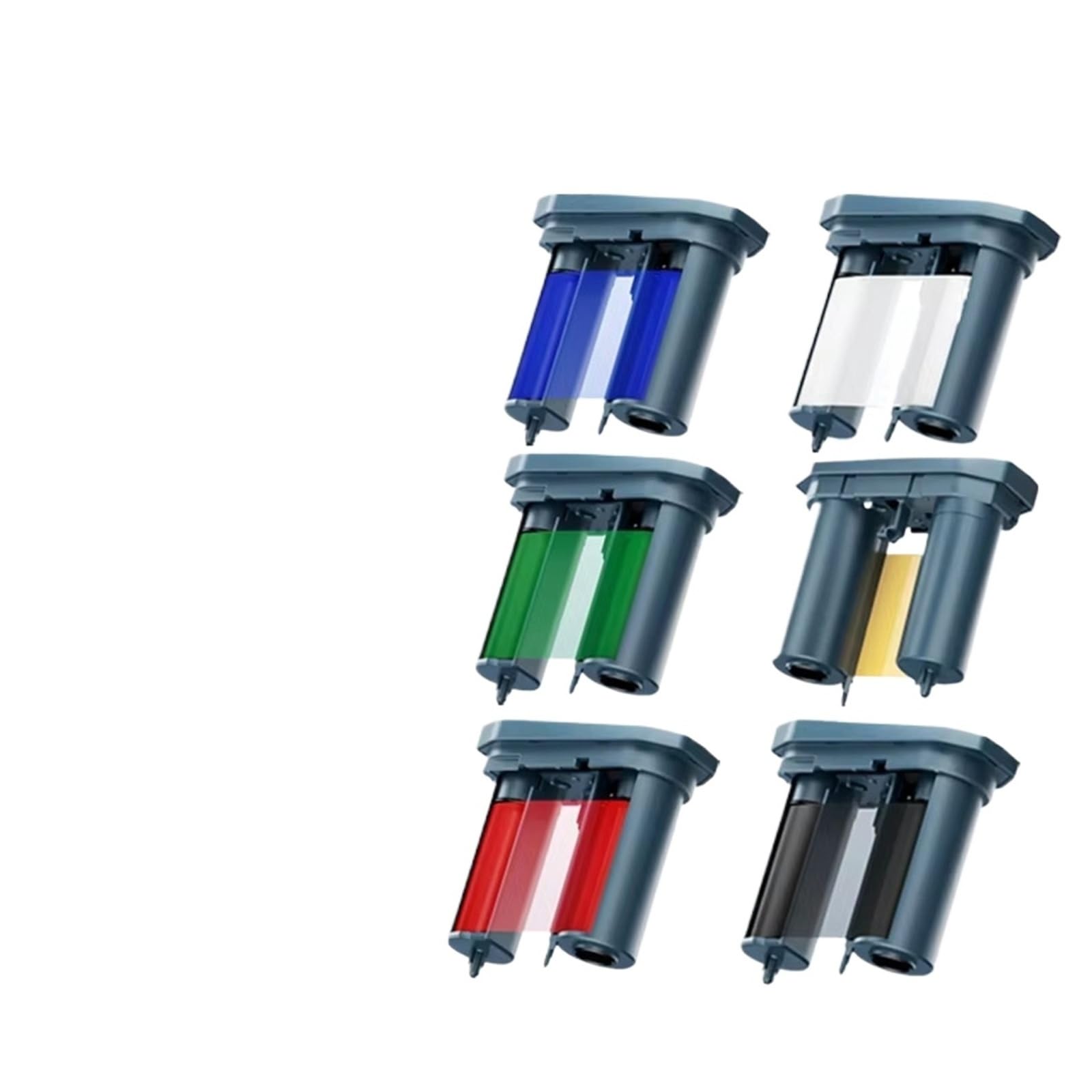 Ruban d'imprimante d'étiquettes à Transfert Thermique Compatible Niimbot M2 Bande de Carbone Noir Blanc Rouge Doré Vert Bleu