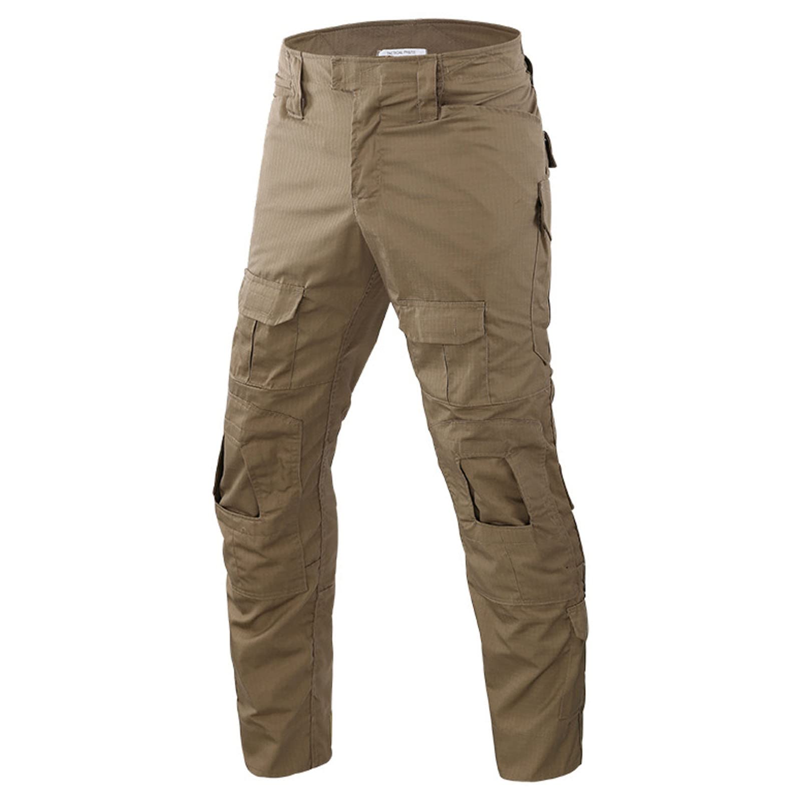 Generisch Pantalones cargo para hombre largos: pantalones de senderismo con muchos bolsillos, pantalones de trekking de pierna recta, pantalones de escalada ligeros, pantalones de escalada monocolor