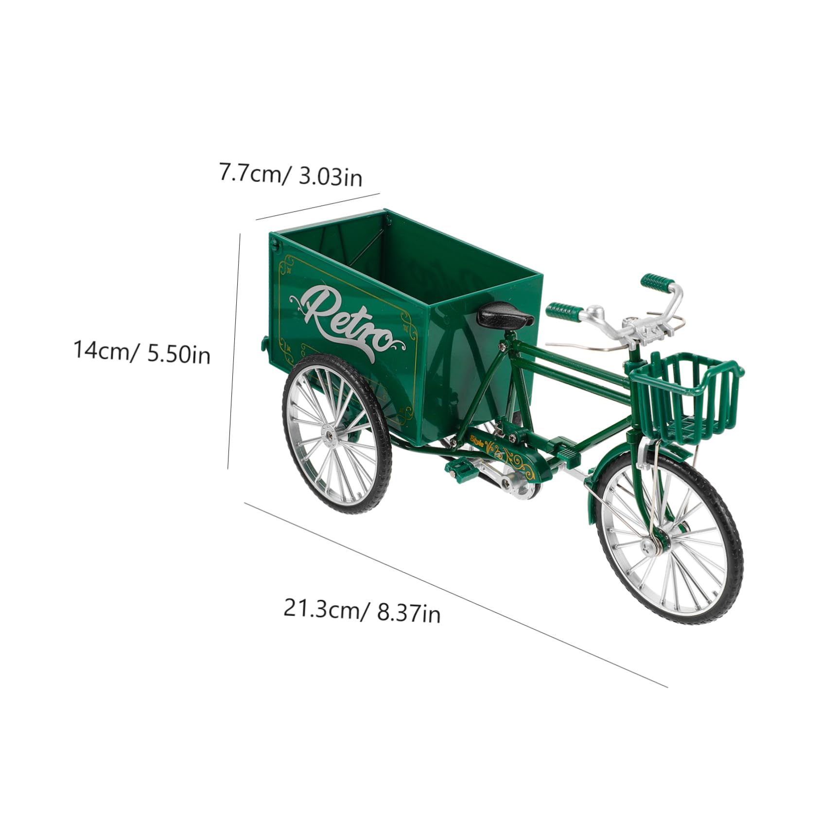 HOODANCOS Vintage Tricycle Model Retro Tricycle Desktop Decoration for Home Decor and Collecting Unique Vintage Model Enthusiasts