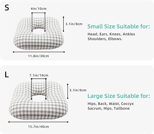 Miniatura 2 de Cojín para úlceras de cama, almohada multiposicional para silla de ruedas rellena para pacientes ancianos paralizados postrados en cama para aliviar