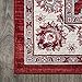 JONATHAN Y MDP101F-5R Modern Persian Vintage Moroccan Traditional Indoor Area -Rug Floral Easy -Cleaning Bedroom Kitchen Living Room, 5' Round, Red/Ivory