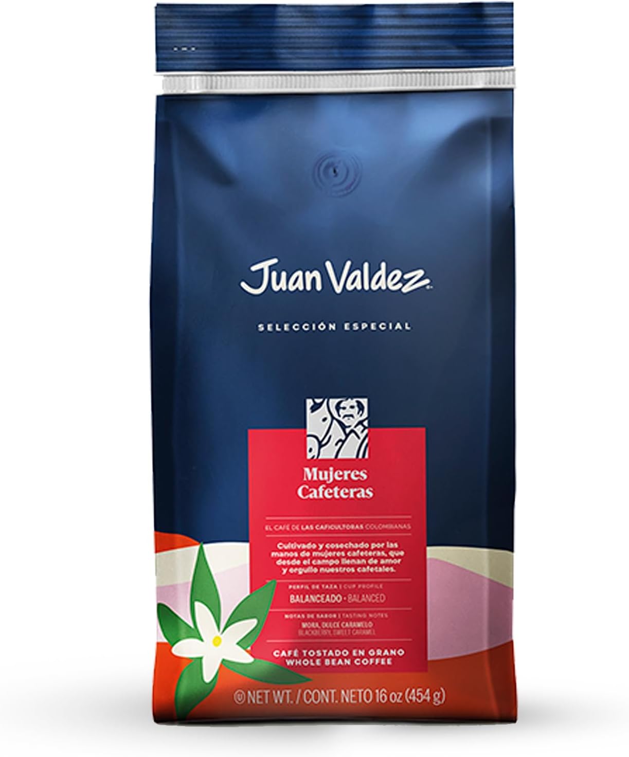 Mujeres Cafeteras Whole Bean Coffee - Medium Roast Coffee Beans | 100% Colombian Coffee | 16 oz / 454 gr | A balanced coffee with flashes of sweet vanilla, cherry, blackberry and caramel notes
