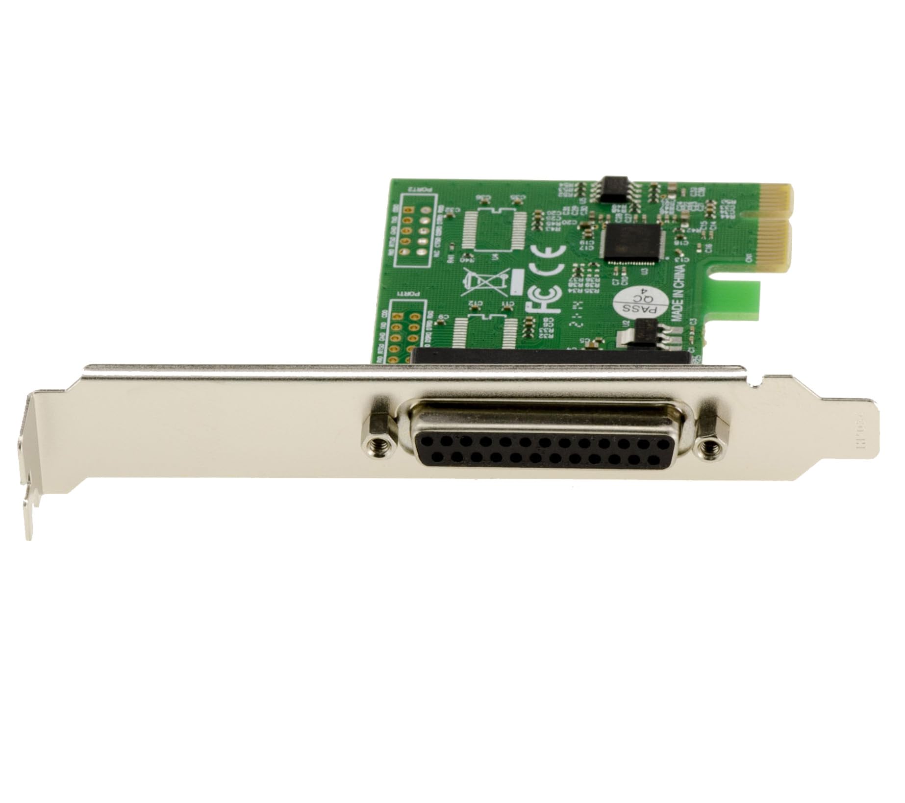 KALEA-INFORMATIQUE Carte contrôleur PCI Express PCIe Parallèle IEEE1284 LPT avec Chipset ASIX. Support SPP ECP, équerres Low et High Profile