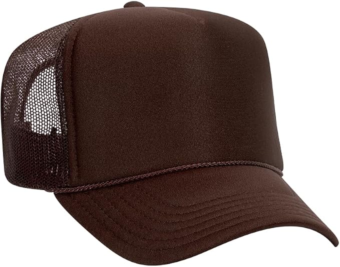 Otto Cap 5-Panel High Crown Mesh Back Trucker Hat