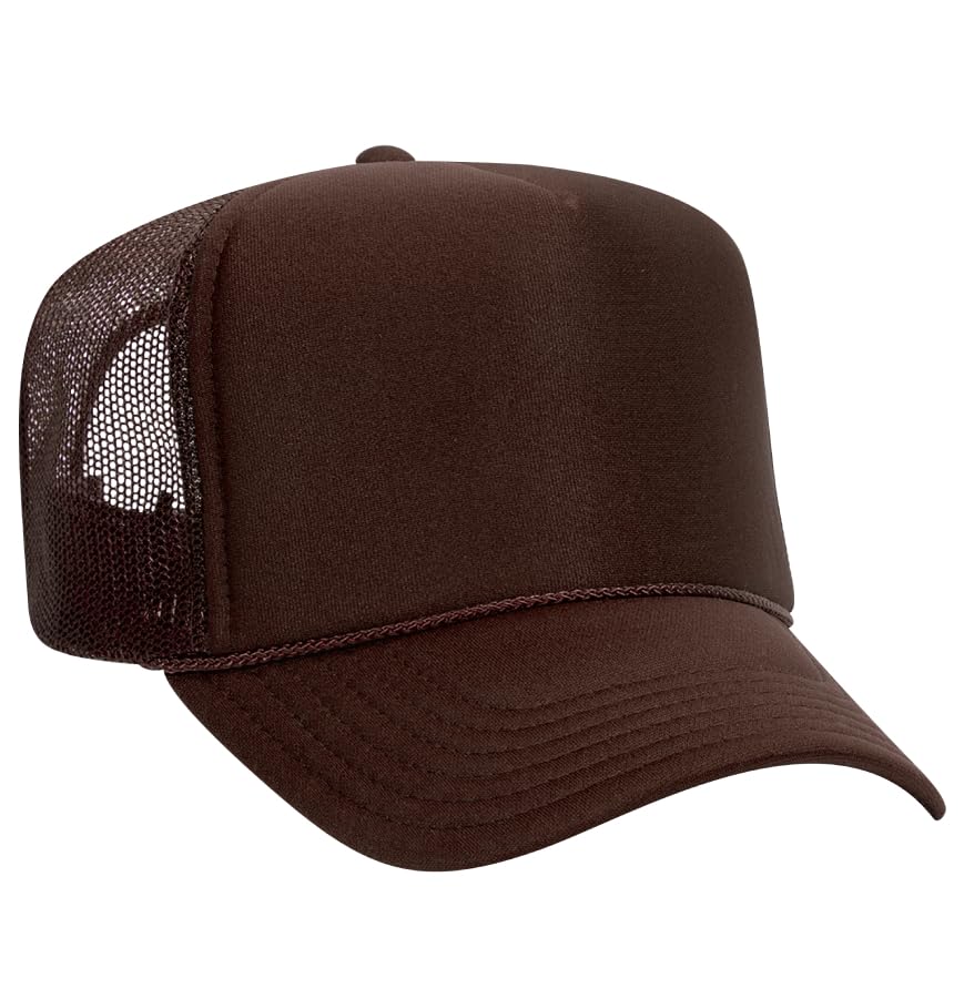 Image of Otto Cap 5-Panel High Crown Mesh Back Trucker Hat