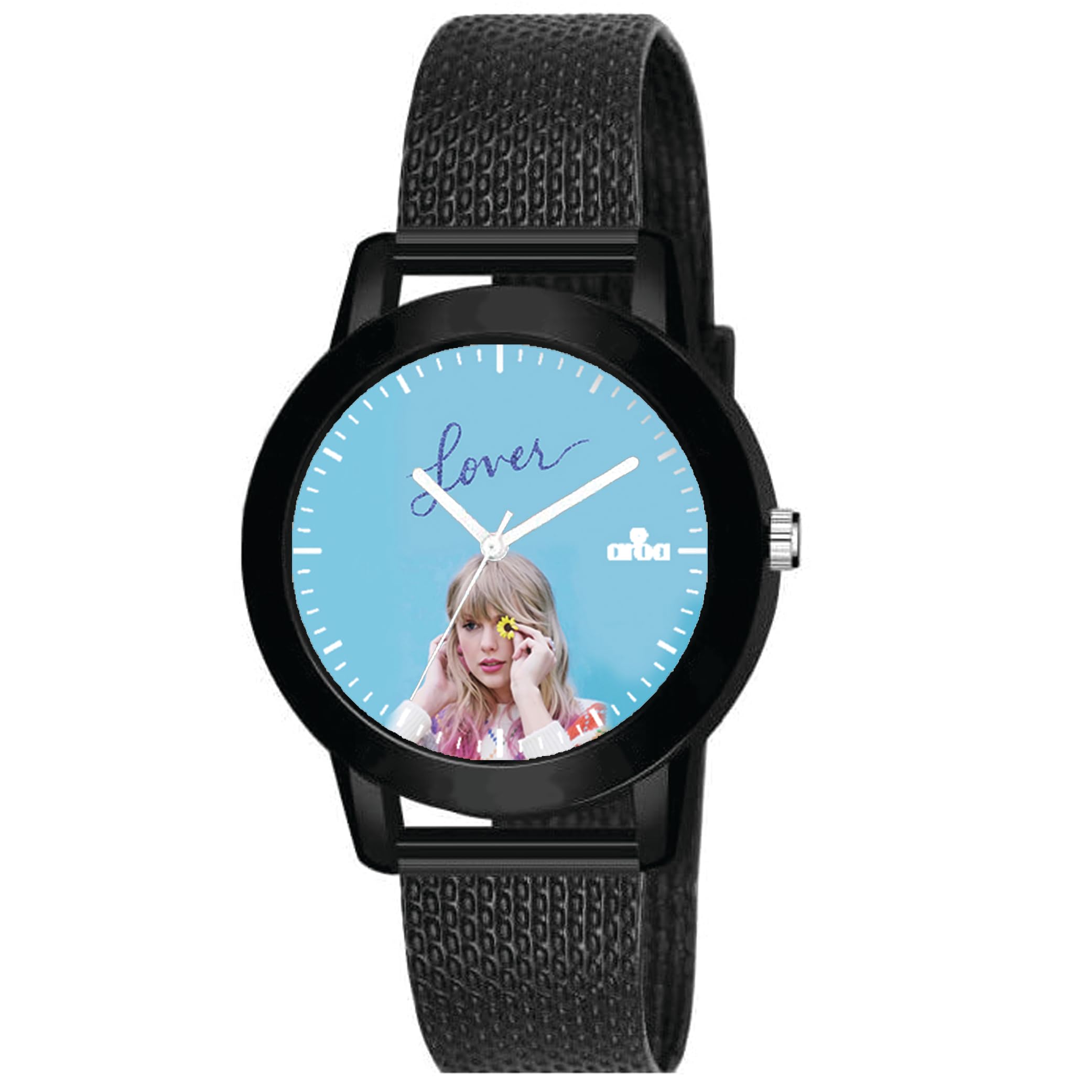AROA Watch for Ladies Womens with Taylor Swift Lover Model :999 in Black Metal Type Rubber Analog Watch Blue Dial for Women Stylish Ladies Watch for Girls (B0CHVRTL5X) Amazon Price History, Amazon Price Tracker