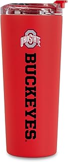 Rico Industries NCAA 24oz Stainless Steel Tumbler with Lid and Dual Functioning Lid (Sip or Use Straw)